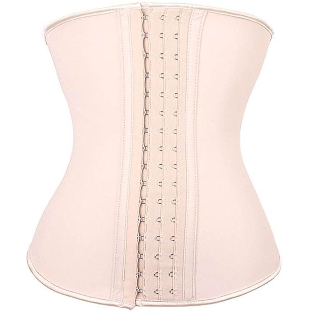 YIANNA Corset Waist Trainer 3XL Beige Underbust Abdominal Hourglass Body Shaper